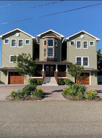 a house painted in neutral hues.