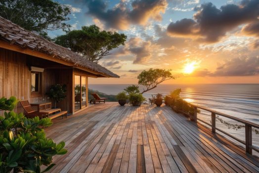 Wooden House with Timber Structure